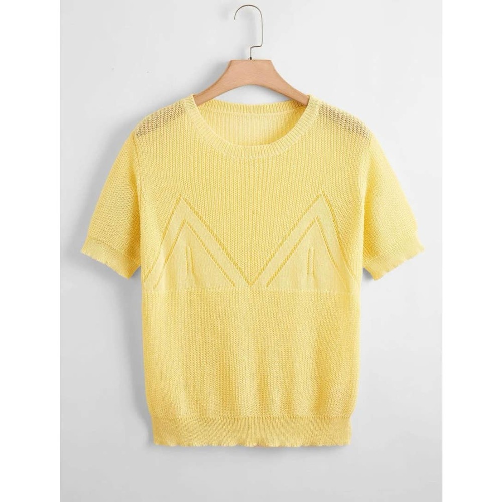 Pointelle Knit Top- Size 3XL